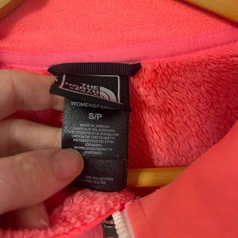 The North Face Women’s Small Osito Jacket Fleece Soft Coral Full Zip - Picture 4 of 6
